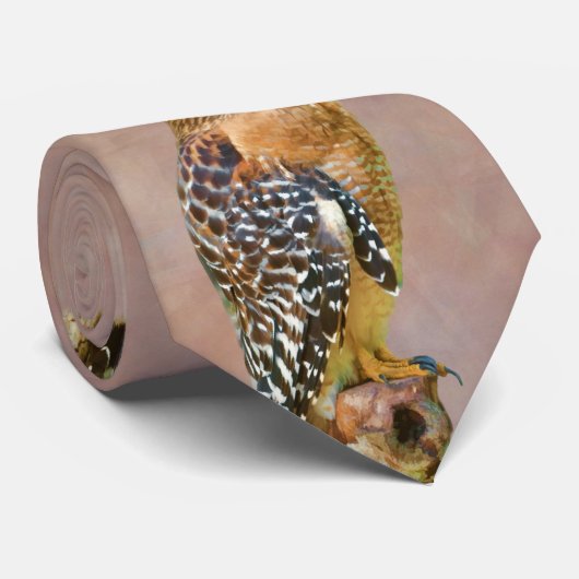 Cravate Faucon Rouge-Épaulé (Roulé)