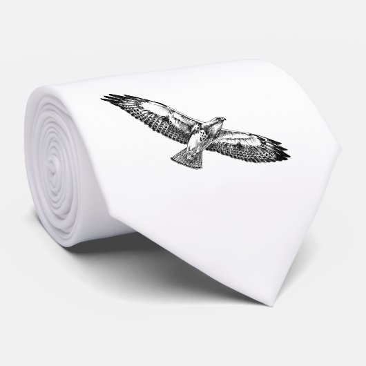 Cravate Faucons en vol (Roulé)