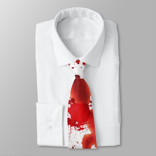 Cravate Fausses éclaboussures de sang (Attaché)