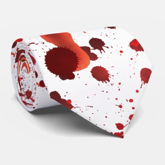 Cravate Fausses éclaboussures de sang (Roulé)