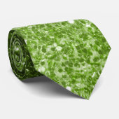 Cravate Faux feuillage vert clair paillettes scintillantes (Roulé)