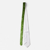 Cravate Faux feuillage vert clair paillettes scintillantes (Dos)