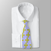 Cravate Faux Gold Croix byzantine (Attaché)