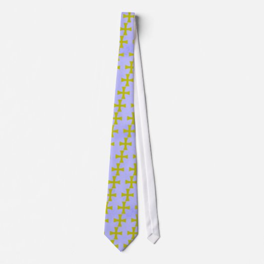 Cravate Faux Gold Croix byzantine (Devant)