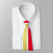 Cravate Faux Or Rouge Blanc (Attaché)