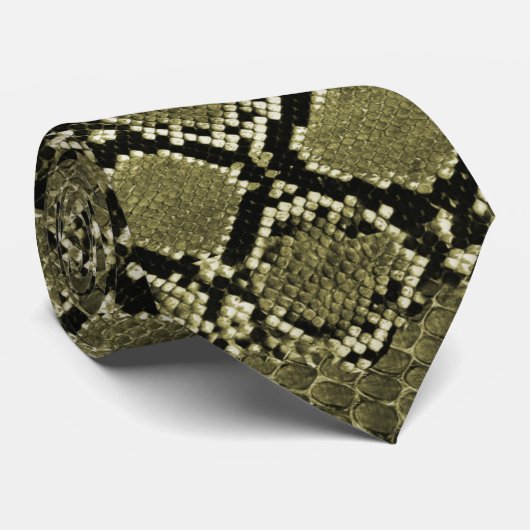 Cravate Faux Snake Skin (Roulé)