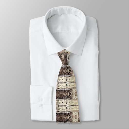 Cravate Faux Snakeskin Design sur un (Attaché)