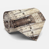 Cravate Faux Snakeskin Design sur un (Roulé)