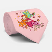 Cravate Fée de jardin sur le champignon (Roulé)