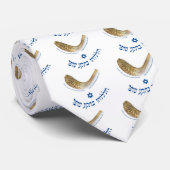 Cravate Félicitez-le avec le souffle du klaxon - le shofar (Roulé)