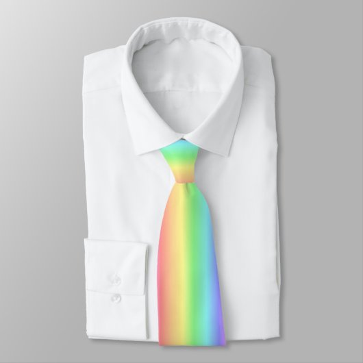 Cravate femelle en pastel d'arc-en-ciel (Attaché)