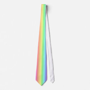 Cravate femelle en pastel d'arc-en-ciel