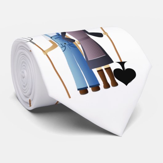 Cravate Femme de paysan Reine des pique Thunder_Cove (Roulé)