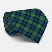 Cravate Ferguson Clan Tartan Vert, Bleu et Rouge Plaid (Roulé)