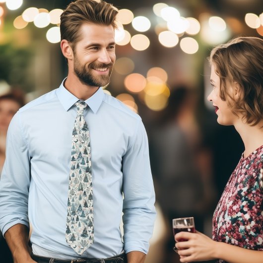 Cravate Ferme de Noël