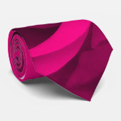 Cravate Fermeture Rose rose chaud (Roulé)