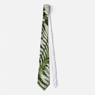 Cravate Fern Fronds II Dark Green Nature