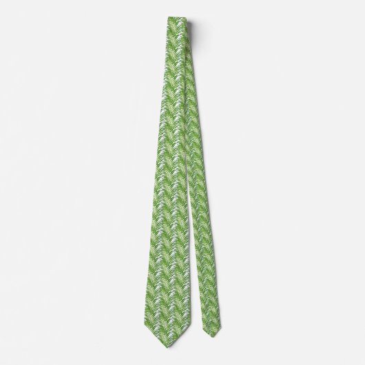 Cravate Fern Leaf Frond Design Necktie (Devant)