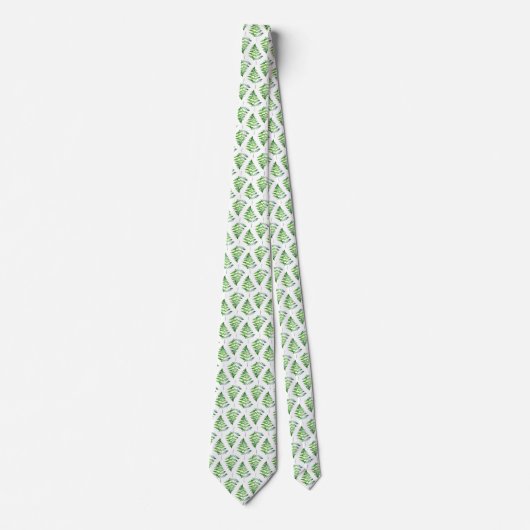 Cravate Fern Motif Feuille (Devant)