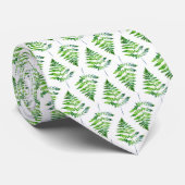 Cravate Fern Motif Feuille (Roulé)