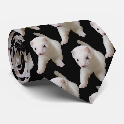 Cravate Ferret Bébé Blanc (Roulé)