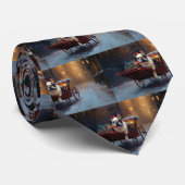 Cravate Festin de Noël de Bulldog en France (Roulé)