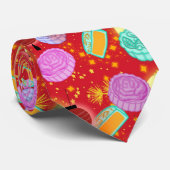 Cravate Festival de la mi-automne Mooncake Lantern (Roulé)