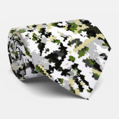 Cravate Festive, abstrait, étoiles, rayures, coloré (Roulé)