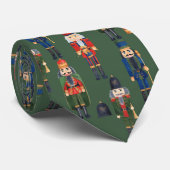 Cravate Festive Christmas nutcracker tiled pattern (Roulé)