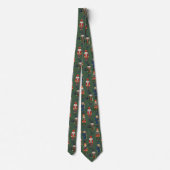 Cravate Festive Christmas nutcracker tiled pattern (Dos)
