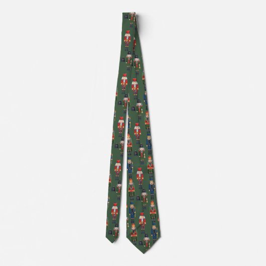 Cravate Festive Christmas nutcracker tiled pattern (Dos)