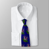 Cravate Festive Featherballs (Marine) (Attaché)