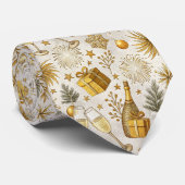 Cravate Festive New Year Celebration Luxe Aesthetics Tie (Roulé)