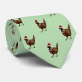 Cravate Festive Pheasant Christmas Tie, unique design (Roulé)