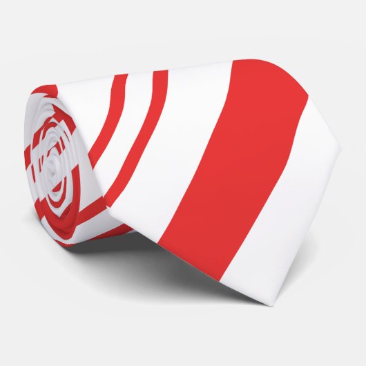 Cravate Festive Sucre de canne en bande rouge Noël (Roulé)