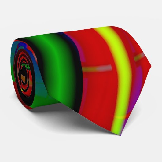Cravate Fête Ce Soir Fine Fractale Art (Roulé)