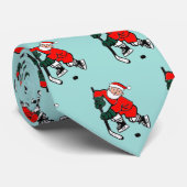 Cravate Fête de Noël de Hockey (Roulé)