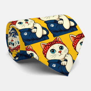 Cravate Fête des mères de maman chats