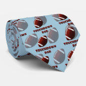 Cravate Fête des pères Football touche papa (Roulé)