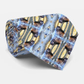 Cravate Fête des pères Majestic Wolf Armani Satin Motif (Roulé)