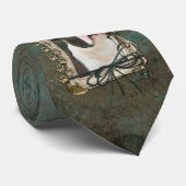 Cravate Fête des pères - pattes en pierre - Boston Terrier (Roulé)