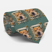 Cravate Fête des pères - pattes en pierre - Shar Pei (Roulé)