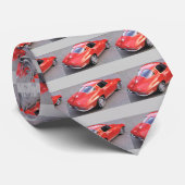 Cravate Fête des pères Rouge Classique Corvette (Roulé)