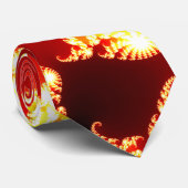 Cravate Feu fractal (Roulé)