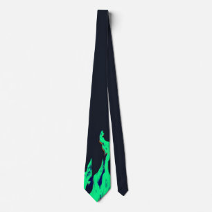 Cravate Feu vert - Grünes Feuer - Flamme Flamme Flames