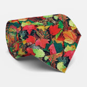 Cravate Feuille coloré de chute pour l'homme : (Roulé)