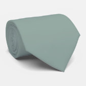 Cravate Feuille d'arbre d'eucalyptus Vert Moderne Couleur (Roulé)