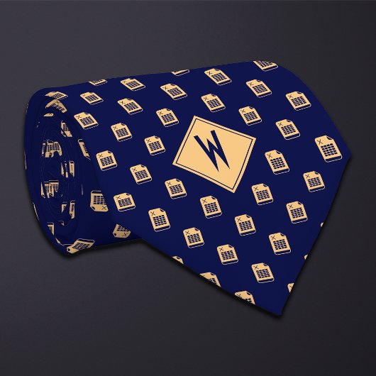 Cravate Feuille de calcul du comptable bleu