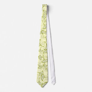 Cravate Feuille de Ginkgo