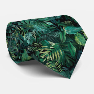 Cravate Feuille de la forêt tropicale tropicale